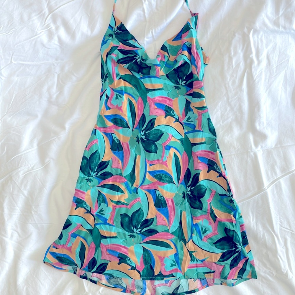 Blossom Halter Mini Dress